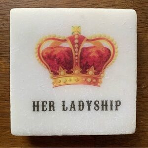 Marble Coaster “Her Ladyship” or “His Lordship”.